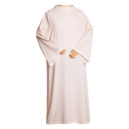 Design custom-made ceremonial supplies stand-up collar embroidery cotton and linen performance clothing tailor-made work retro linen big stage priest long white SKPT074 Design custom-made ceremonial supplies stand-up collar embroidery cotton and linen performance clothing tailor-made work retro linen big stage priest long white SKPT074